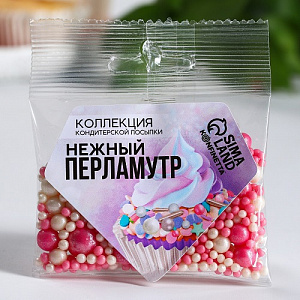 Кондитерская посыпка «Нежный перламутр», 25 г.